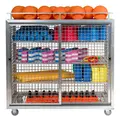 Swimming Pool Shelved Trolley 148x165x62 cm, With wheels