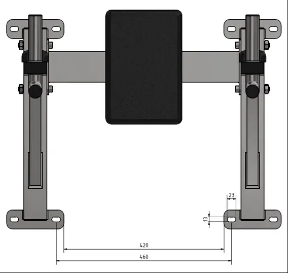 Sport-Thieme | Dippiteline Seinäkiinnitteinen 