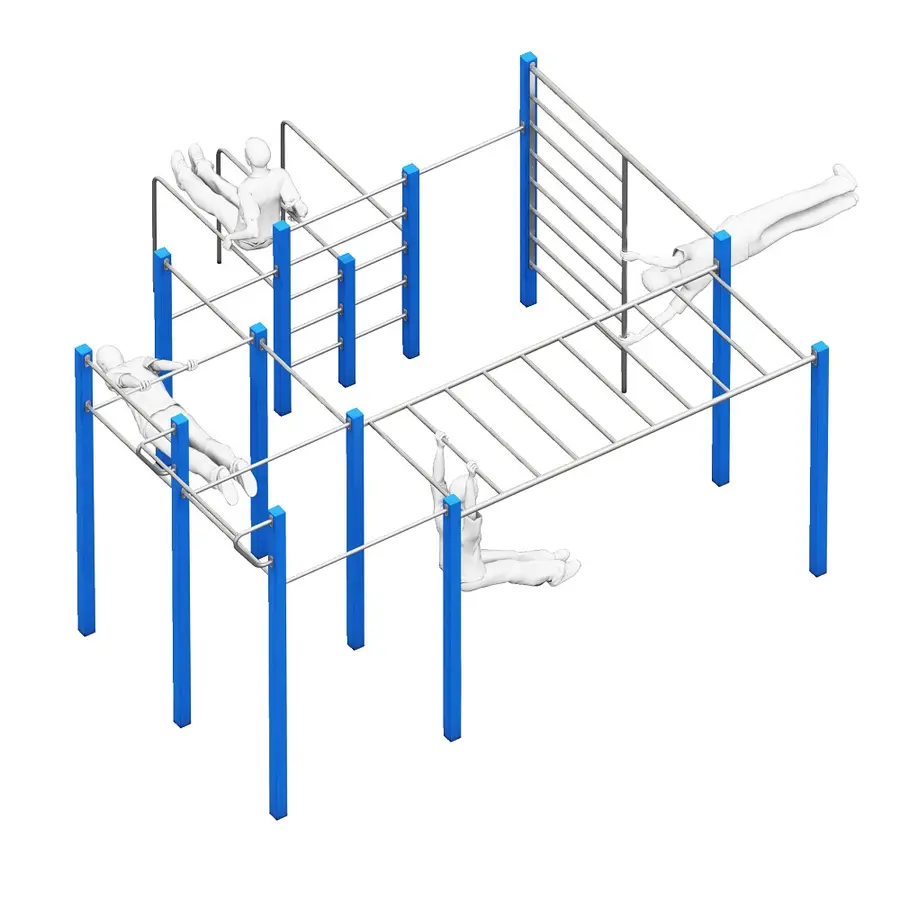 Playparc | Allround Ulkoilmatreenipuisto 5,72x5,45x3,02 m 