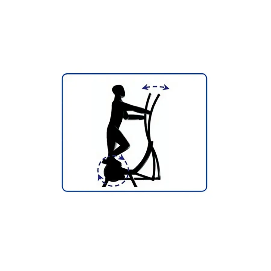 Crosstrainer ulkokäyttöön Ulkokuntosalille tai urheilukentälle 
