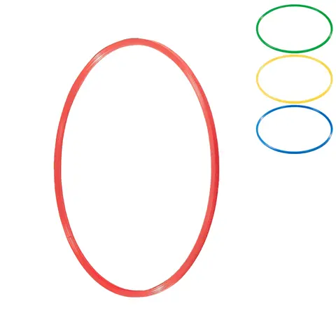 Gymnastikkring Pvc diameter 50 cm Rokkering blå, gul, grønn og rød farge