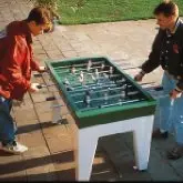 Jalkapallopöytä | Polymeeribetonia Ulkokäyttöön | 140 x 120 x 90 cm 