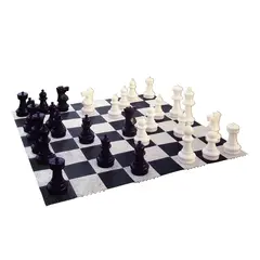 Iso shakkilauta ulkok&#228;ytt&#246;&#246;n 1,2 x 1,2 m