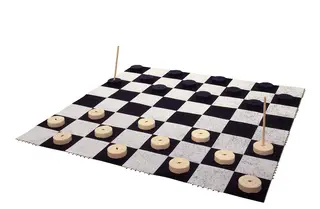 Iso shakkilauta ulkokäyttöön 1,2 x 1,2 m