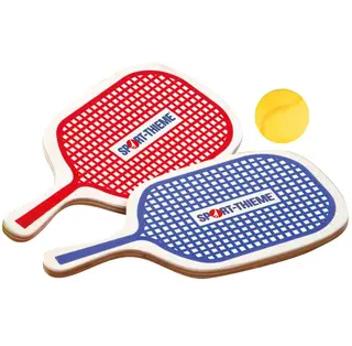 Sport-Thieme maila- ja pallosetti 2 puista mailaa ja 1 pehme&#228; tennispallo