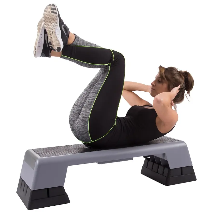 Sport-Thieme Aerobic Steppilauta 97x36 cm, 5 v. takuu, säädettävä korkeus 