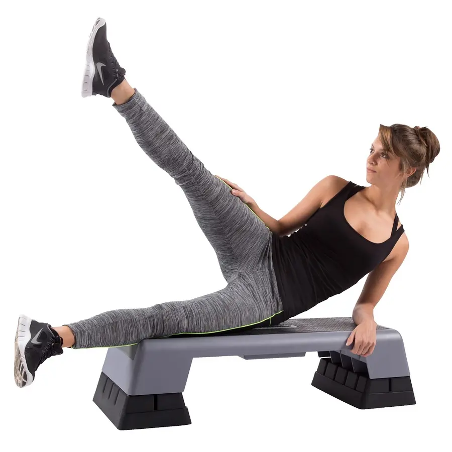 Sport-Thieme Aerobic Steppilauta 97x36 cm, 5 v. takuu, säädettävä korkeus 
