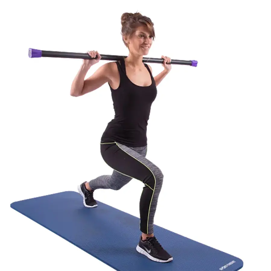 Sport-Thieme® Steel Weighted  Bar, 5 kg, yellow 