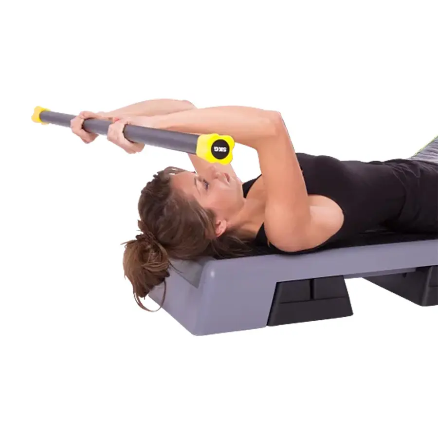 Sport-Thieme® Steel Weighted  Bar, 5 kg, yellow 