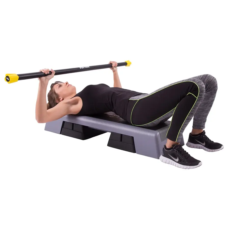 Sport-Thieme® Steel Weighted  Bar, 5 kg, yellow 