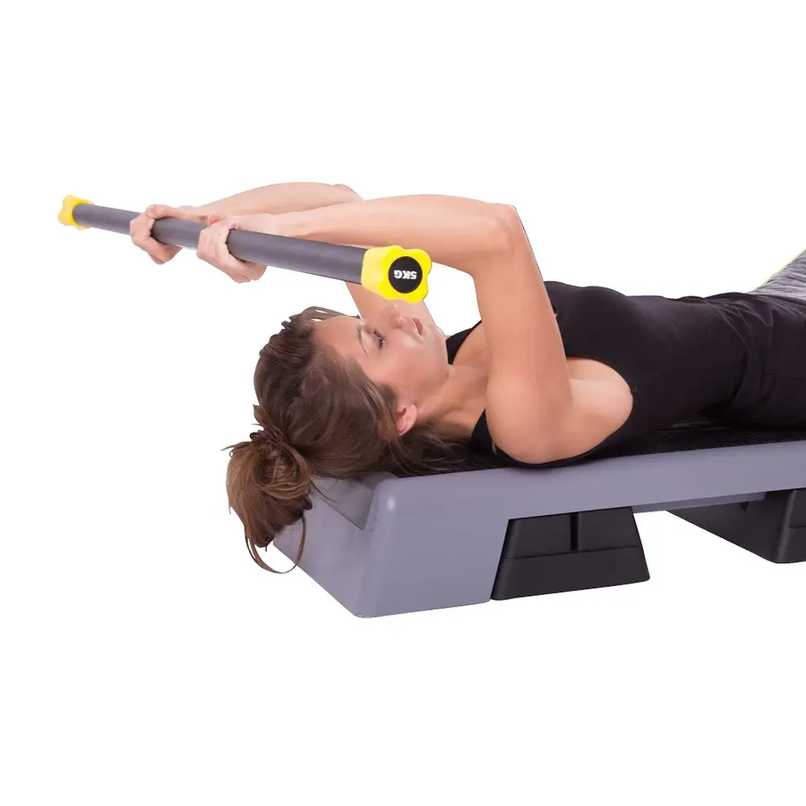 Sport-Thieme® Steel Weighted  Bar, 5 kg, yellow 