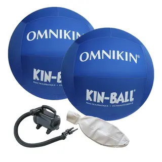 KIN-BALL (R) talvipaketti Sis&#228;lt&#228;&#228; 2 palloa, pumpun ja ideakirjan