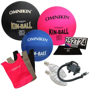 KIN-BALL (R) Esittelypaketti XL 2 x 122 cm pallo, 1 ulkopallo, v&#228;lineit&#228;