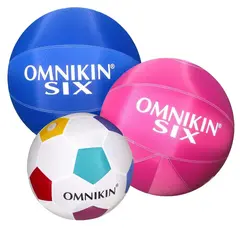 Omnikin® pelipaketti - 3 palloa kevyitä palloja leikkeihin ja peleihin