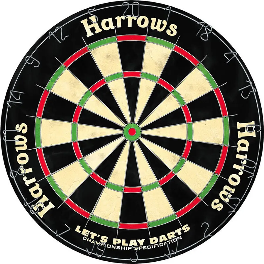 Dartstaulu Harrows Lets Play Darts Perinteinen dartstaulu ja tikat (6 kpl) 