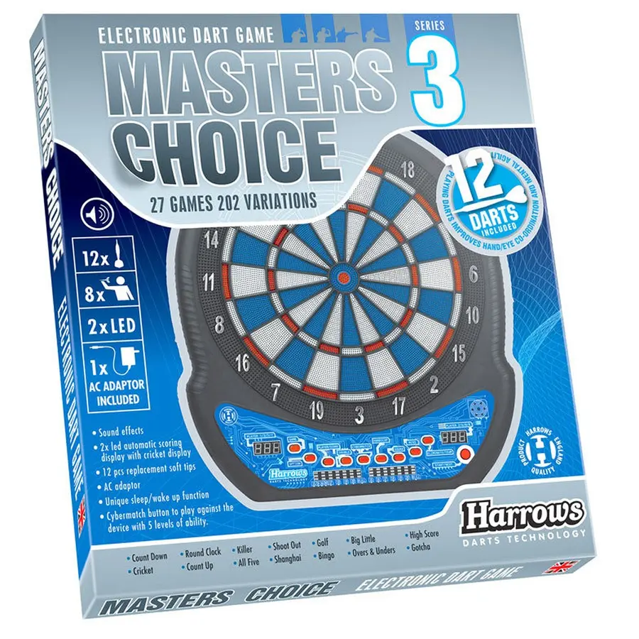 Harrows | Masters Choice Sähkötikkataulu 27 erilaista peliä 