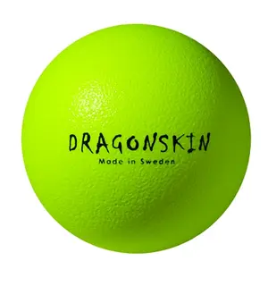 Dragonskin skumball 18 cm | Gul 18 cm softball i neon gul