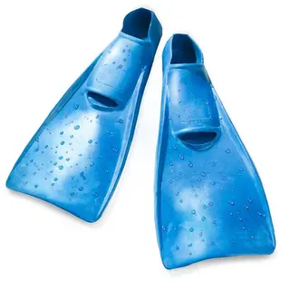 Rubber Swimming Fins 38–39, L: 41 cm, Bl au