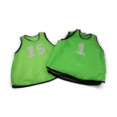 Mesh Vest Adult Green Set of 1-15