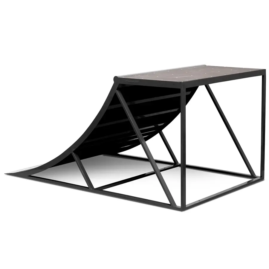 Skeittiramppi Quarterpipe 205x125x98 cm 
