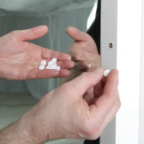 Peitelista Krystall | Peiliseinään 220x4x3 cm | Valkoinen