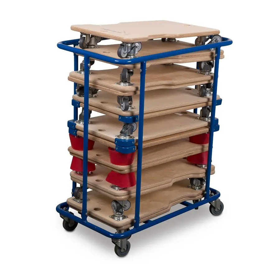 Sport-Thieme | Säilytyskärry 62x35 cm | 15 skeittilaudalle 