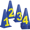 Cones Numbers 0-10 - 23 cm blue CONES NUMBERS SET OF 11 BLUE 23CM