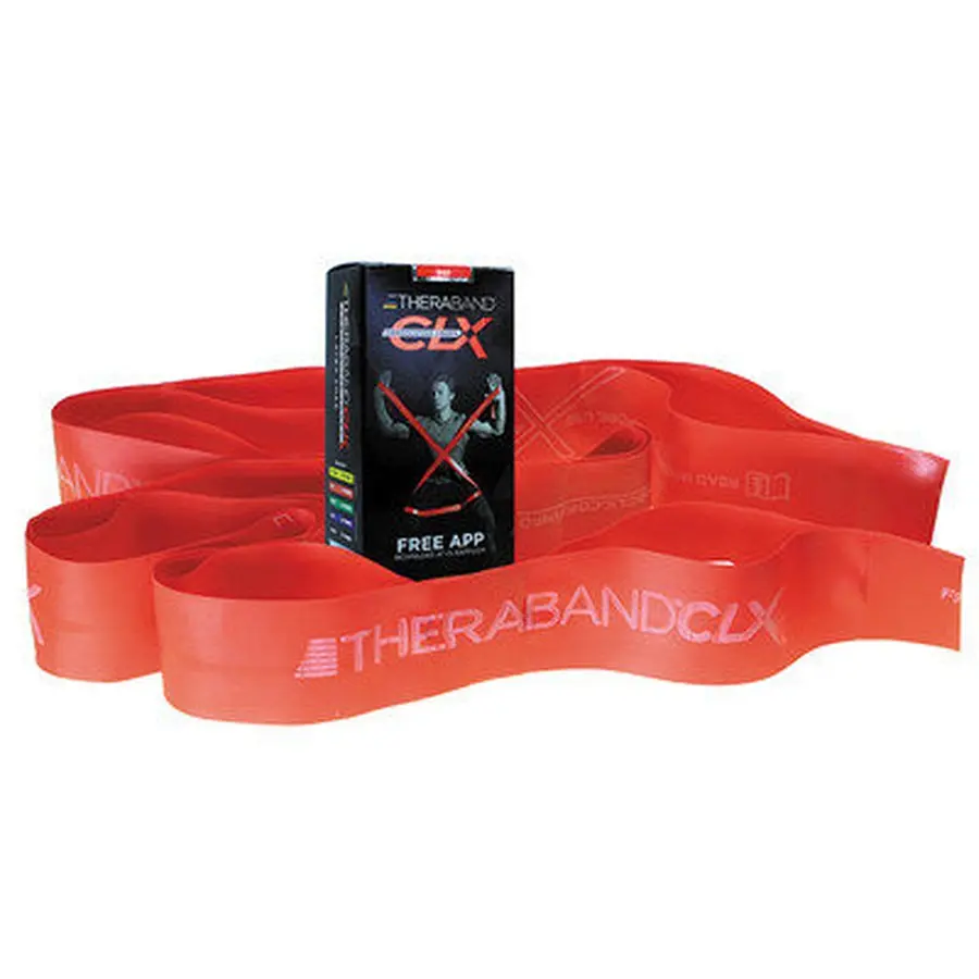 Thera-Band | CLX Treenikuminauha Keskitason Vastus | Punainen 