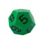 Matematikk ball Green VOLLEY ® Dodecahedral ELE'Dice 