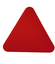 Fargede fliser Trekant rød 30 cm | 1 stk. rød 