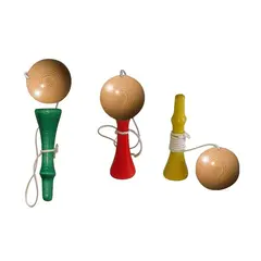 Bilboquet -kuppipallopeli 3 kpl Eritt&#228;in vanha kuppipallopeli