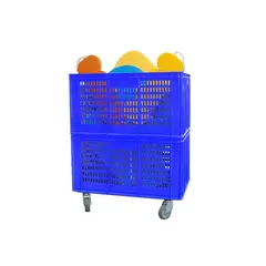 Mobile Storage Basket 60x40x74 cm