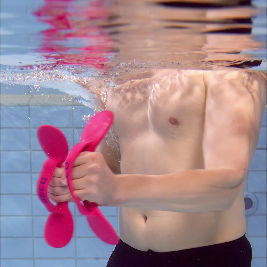 Aqua-BeFlex Käsimelat pinkki Monipuolinen työkalu vesikuntoiluun 