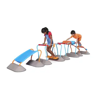 Gonge Mini Parkour Mega Set Motoriikkaa, tasapainoa ja yhteistyötä