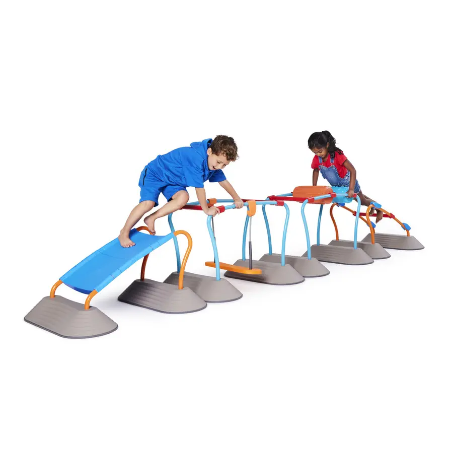 Gonge Mini Parkour Mega Set Motoriikkaa, tasapainoa ja yhteistyötä 
