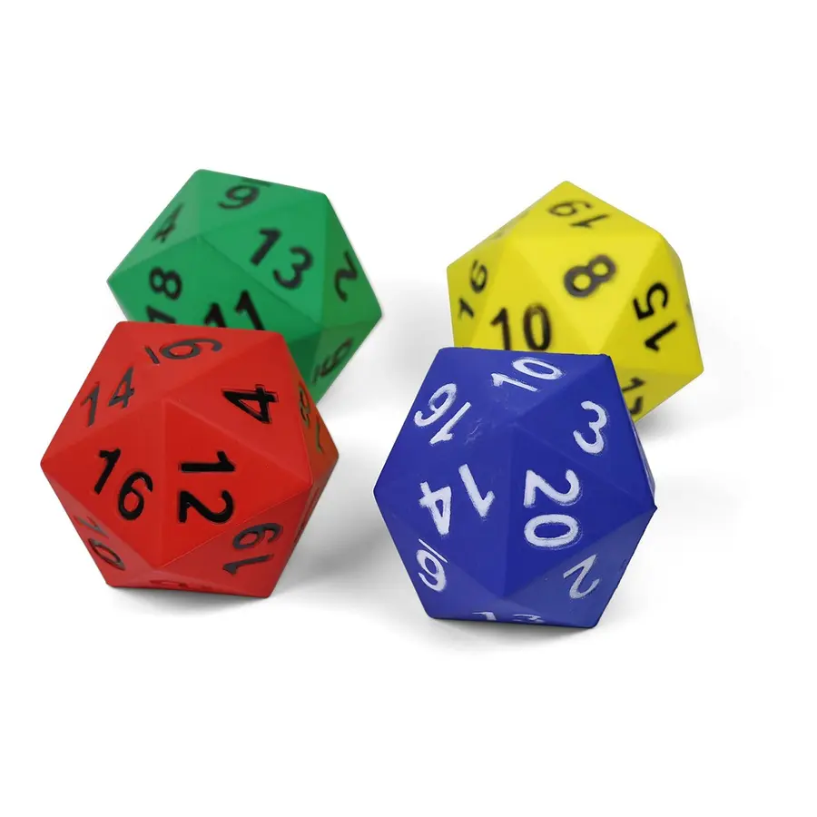 Klubben | Vaahtomuovinoppa 20-kulmainen 15x15 cm | Numerot 1-20 