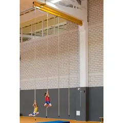 Soft Lay Climbing Ropes for Gymnasiums Med taumansjett og hull til oppheng