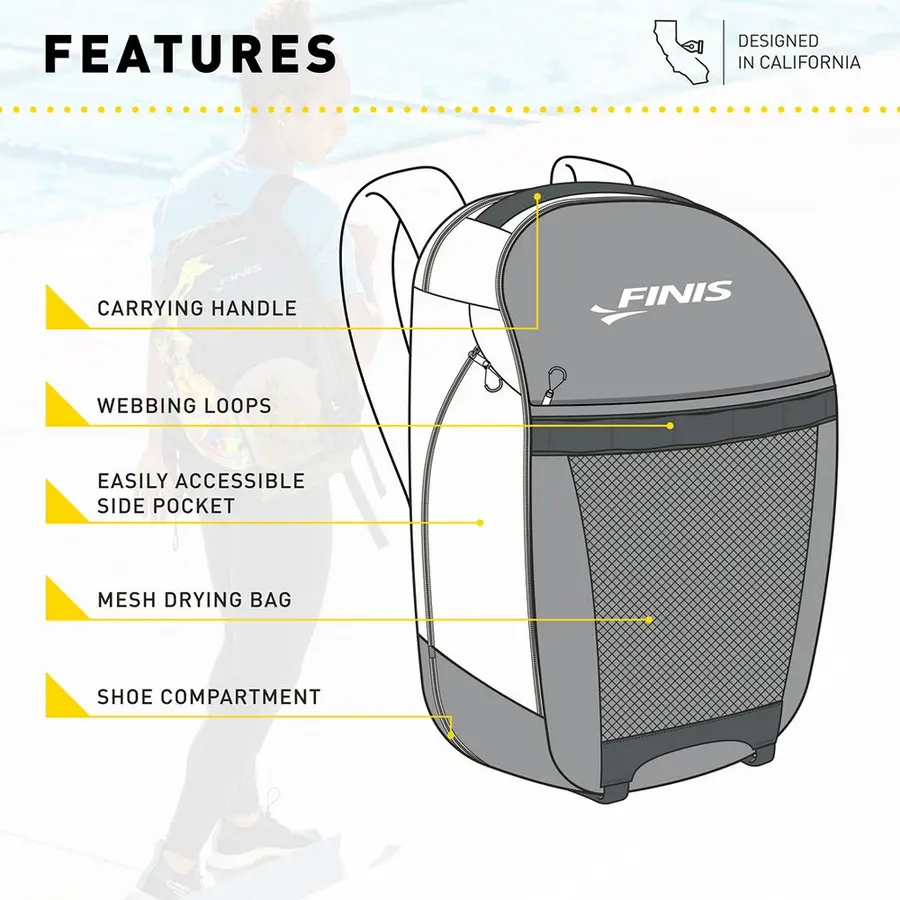 Finis | Rival Swim Reppu 32 l | Musta 