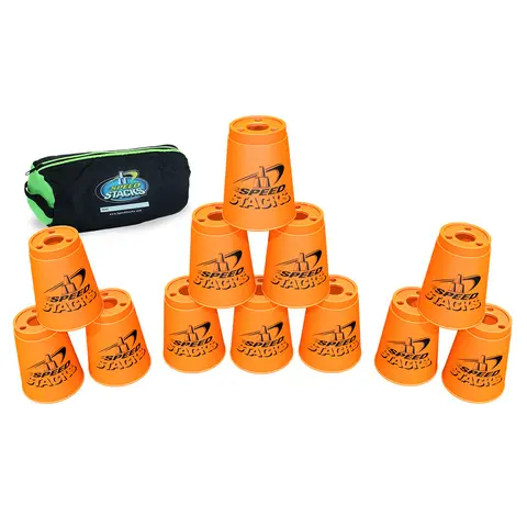 Speed Stacks | Kupit 12 kpl | Oranssi Sisältää säilytystelineen