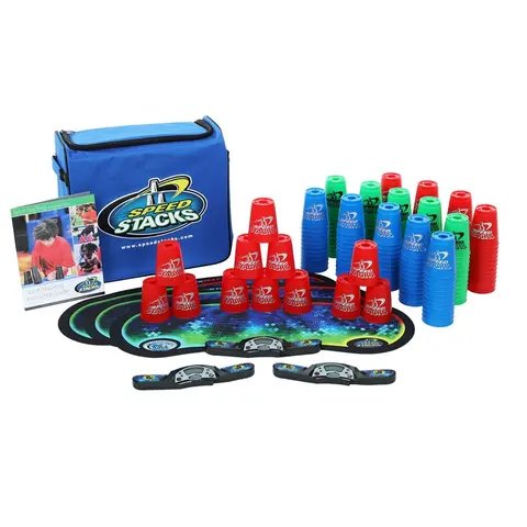 Speed Stacks koulusetti 15hl&#246; t&#228;ydellinen sarja lis&#228;varusteilla