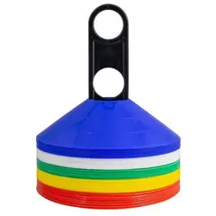 Saucer Cones (Set of 50) 10 of each: blue/red/green/yellow/white