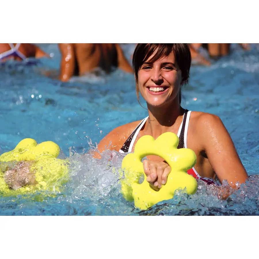 Aqua Fitness skiver Happy Flower Gul 32 32 cm 