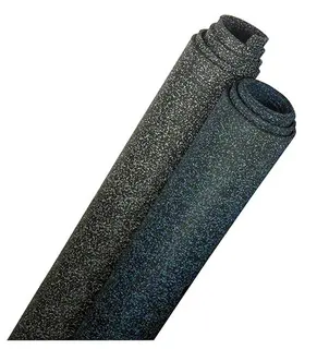 EVER-ROLL 6 MM SCHWARZ/BLAU bredde 125 cm