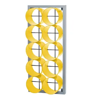 Pyyhehylly, 10 lokeroa Säilytyshylly vaatehuoneeseen