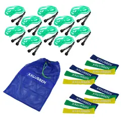 Klubben | Harjoituspaketti Pieni 10 Hyppynarua | 12 Vastusnauhaa