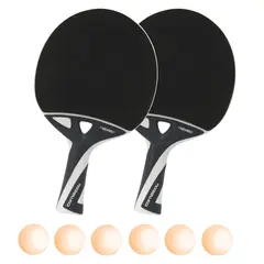 P&#246;yt&#228;tennissetti Cornilleau Nexeo X70 2 mailaa ja 6 oranssia palloa