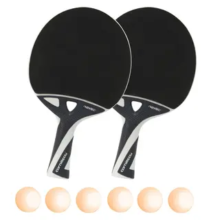 P&#246;yt&#228;tennissetti Cornilleau Nexeo X70 2 mailaa ja 6 oranssia palloa