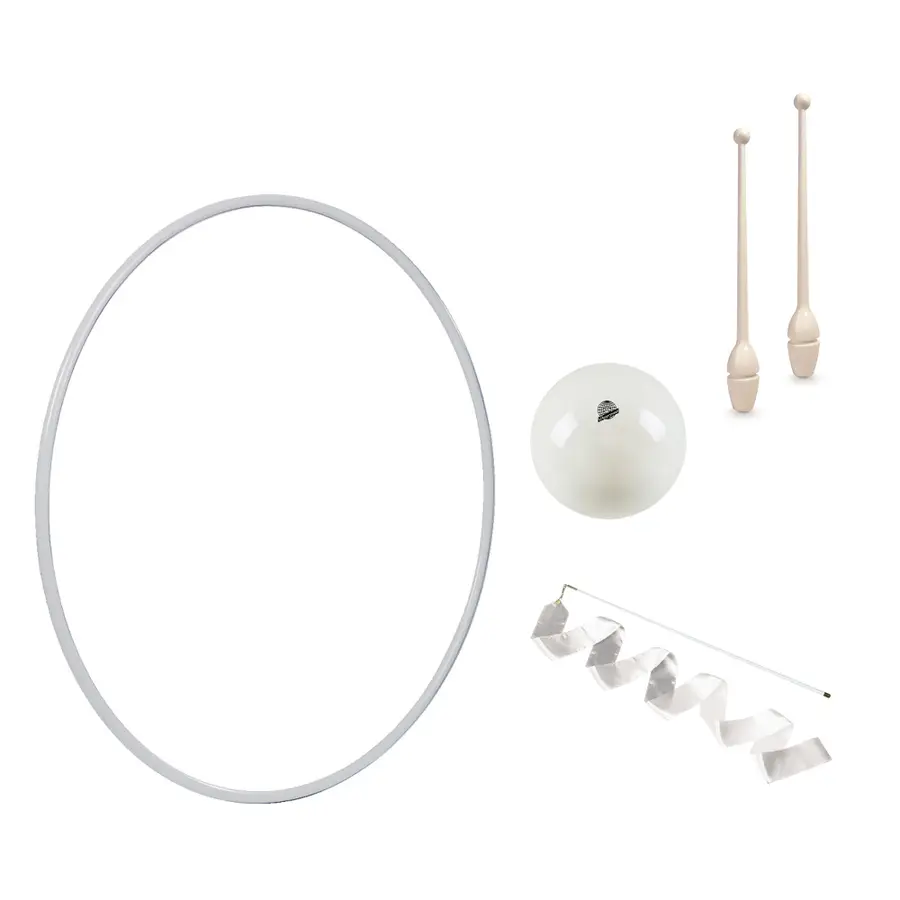 Klubben | Voimisteluvälinepaketti Rytmiseen voimisteluun | Valkoinen 