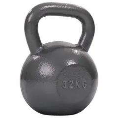 Sport-Thieme® Hammer Finish  Kettle Bell , Lacquered, Grey