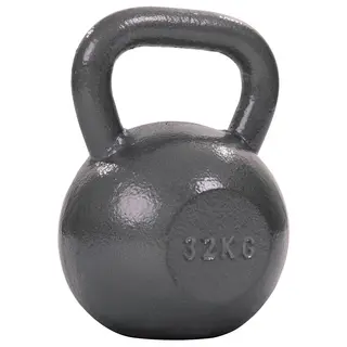 Sport-Thieme kahvakuula, lakattu, harmaa 32 kg